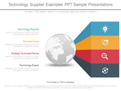 Technology supplier examples ppt sample presentations