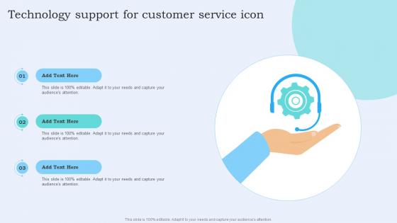 Technology Support For Customer Service Icon