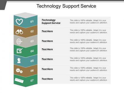 Technology support service ppt powerpoint presentation icon graphic images cpb