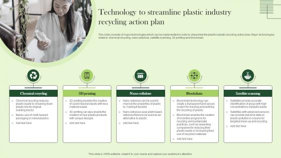 Technology To Streamline Plastic Industry Recycling Action Plan