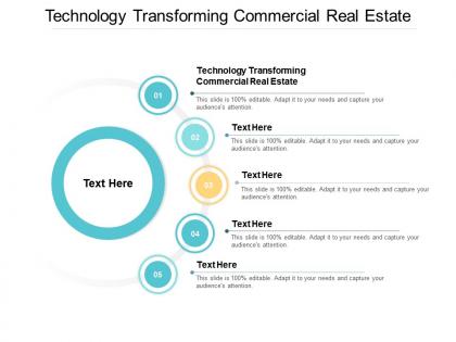 Technology transforming commercial real estate ppt powerpoint presentation slides cpb