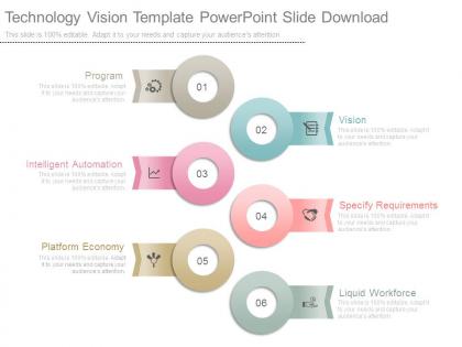 Technology vision template powerpoint slide download