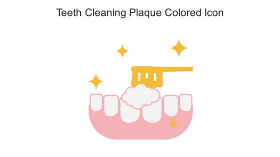 Teeth Cleaning Plaque Colored Icon In Powerpoint Pptx Png And Editable Eps Format