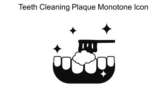 Teeth Cleaning Plaque Monotone Icon In Powerpoint Pptx Png And Editable Eps Format