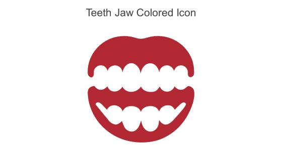 Teeth Jaw Colored Icon In Powerpoint Pptx Png And Editable Eps Format