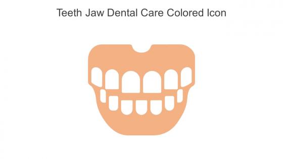 Teeth Jaw Dental Care Colored Icon In Powerpoint Pptx Png And Editable Eps Format