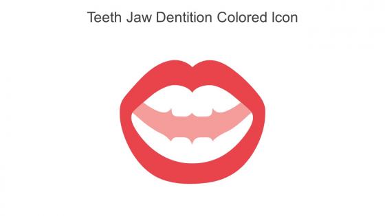 Teeth Jaw Dentition Colored Icon In Powerpoint Pptx Png And Editable Eps Format