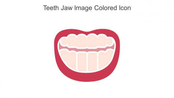 Teeth Jaw Image Colored Icon In Powerpoint Pptx Png And Editable Eps Format