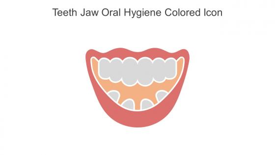 Teeth Jaw Oral Hygiene Colored Icon In Powerpoint Pptx Png And Editable Eps Format