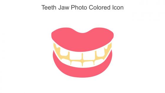 Teeth Jaw Photo Colored Icon In Powerpoint Pptx Png And Editable Eps Format