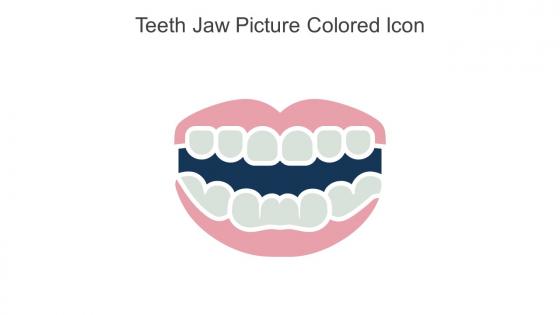 Teeth Jaw Picture Colored Icon In Powerpoint Pptx Png And Editable Eps Format