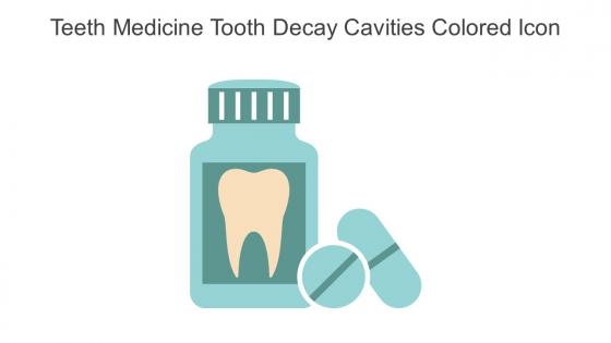 Teeth Medicine Tooth Decay Cavities Colored Icon In Powerpoint Pptx Png And Editable Eps Format