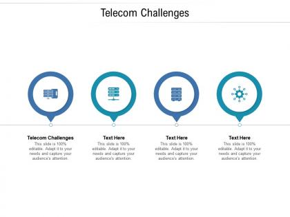 Telecom challenges ppt powerpoint presentation infographic template slideshow cpb