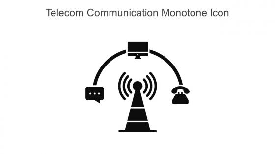 Telecom Communication Monotone Icon In Powerpoint Pptx Png And Editable Eps Format