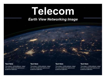 Telecom earth view networking image
