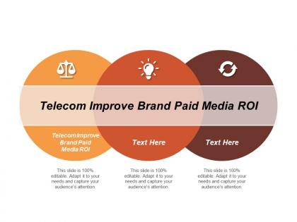 Telecom improve brand paid media roi ppt powerpoint presentation infographic template sample cpb