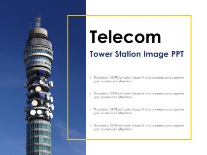 Telecom tower station image ppt