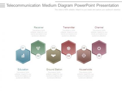 Telecommunication medium diagram powerpoint presentation