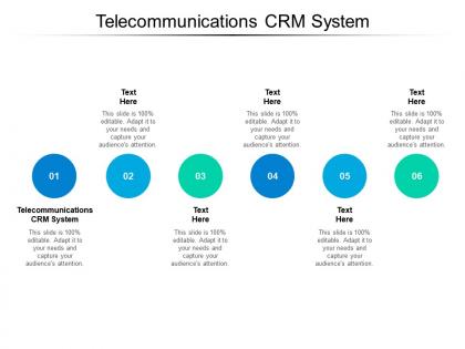 Telecommunications crm system ppt powerpoint presentation infographic template grid cpb