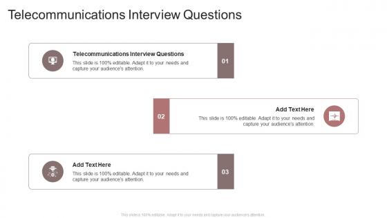 Telecommunications Interview Questions In Powerpoint And Google Slides Cpb