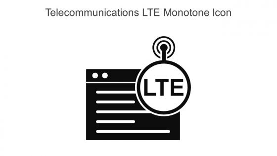 Telecommunications Lte Monotone Icon In Powerpoint Pptx Png And Editable Eps Format