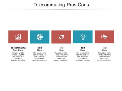 Telecommuting pros cons ppt powerpoint presentation slides format ideas cpb