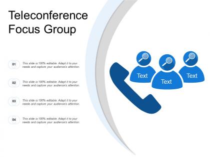 Teleconference focus group