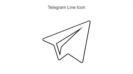 Telegram Line Icon