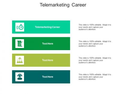 Telemarketing career ppt powerpoint presentation show samples cpb