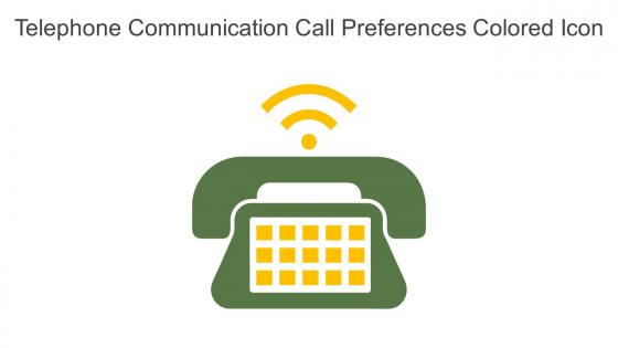 Telephone Communication Call Preferences Colored Icon In Powerpoint Pptx Png And Editable Eps Format