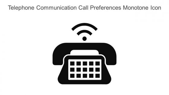 Telephone Communication Call Preferences Monotone Icon In Powerpoint Pptx Png And Editable Eps Format