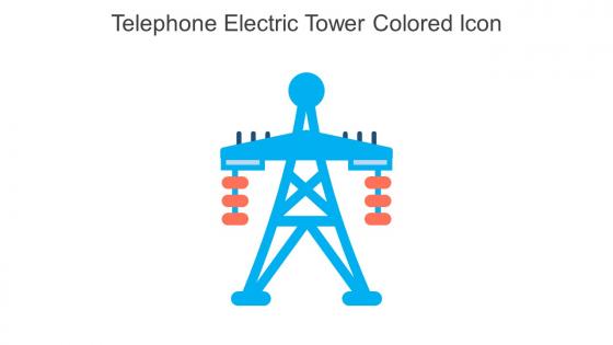 Telephone Electric Tower Colored Icon In Powerpoint Pptx Png And Editable Eps Format