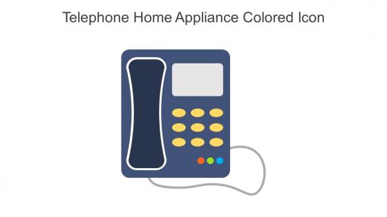 Telephone Home Appliance Colored Icon In Powerpoint Pptx Png And Editable Eps Format