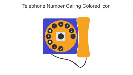 Telephone Number Calling Colored Icon In Powerpoint Pptx Png And Editable Eps Format