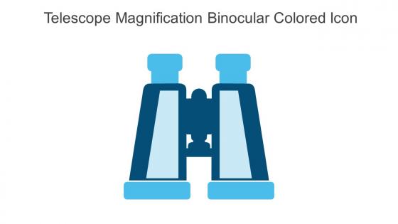 Telescope Magnification Binocular Colored Icon In Powerpoint Pptx Png And Editable Eps Format