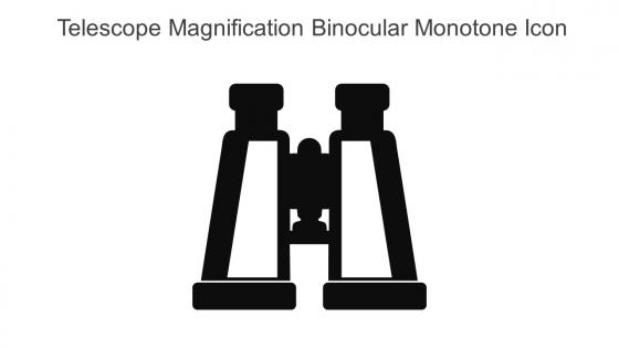 Telescope Magnification Binocular Monotone Icon In Powerpoint Pptx Png And Editable Eps Format