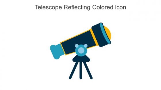 Telescope Reflecting Colored Icon In Powerpoint Pptx Png And Editable Eps Format