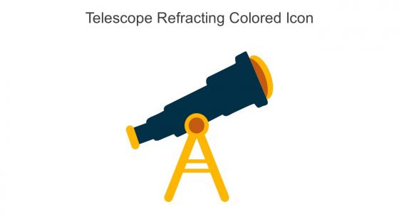 Telescope Refracting Colored Icon In Powerpoint Pptx Png And Editable Eps Format