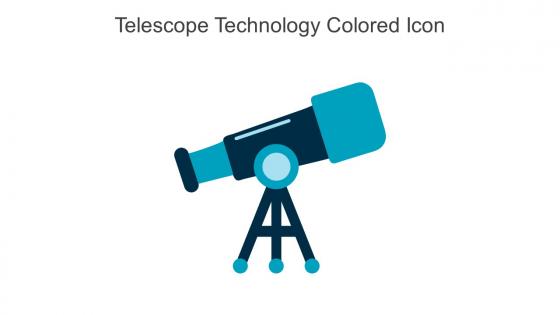 Telescope Technology Colored Icon In Powerpoint Pptx Png And Editable Eps Format