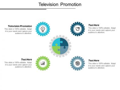 Television promotion ppt powerpoint presentation icon graphic tips cpb