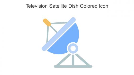 Television Satellite Dish Colored Icon In Powerpoint Pptx Png And Editable Eps Format