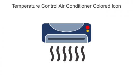 Temperature Control Air Conditioner Colored Icon In Powerpoint Pptx Png And Editable Eps Format