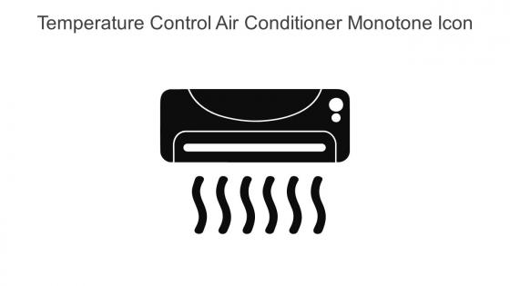 Temperature Control Air Conditioner Monotone Icon In Powerpoint Pptx Png And Editable Eps Format