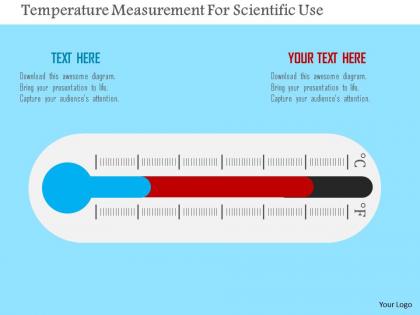 Temperature measurement for scientific use flat powerpoint design
