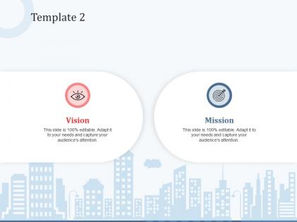 Template 2 vision mission and values ppt powerpoint presentation file background images