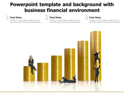 Template and background with business financial environment ppt powerpoint