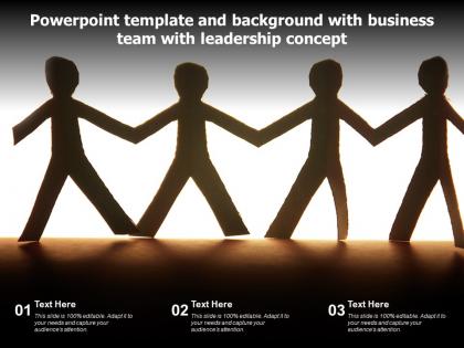 Template and background with business team with leadership concept ppt powerpoint
