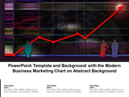 Template and background with the modern business marketing chart on abstract background