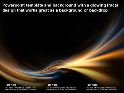Template with a glowing fractal design that works great as a background or backdrop