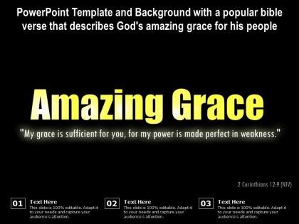 Template with a popular bible verse that describes gods amazing grace for his people